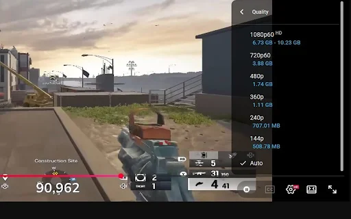 TubeSize ডাউনলোড করুন – YouTube এবং Twitch ভিডিও ডেটা ব্যবহার দেখুন - Screenshot 4