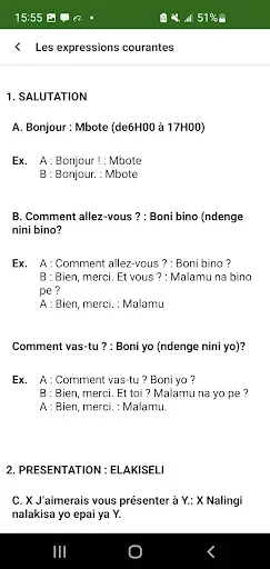 Conjugaison Française Lingala ডাউনলোড করুন – ফরাসি ও লিঙ্গালা শিখুন - Screenshot 2