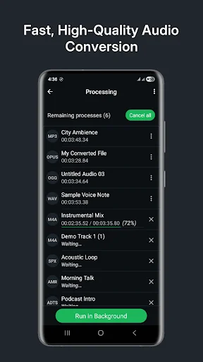 Audio Converter (MP3 AAC OPUS) ডাউনলোড করুন – সেরা অডিও কনভার্টার - Screenshot 6