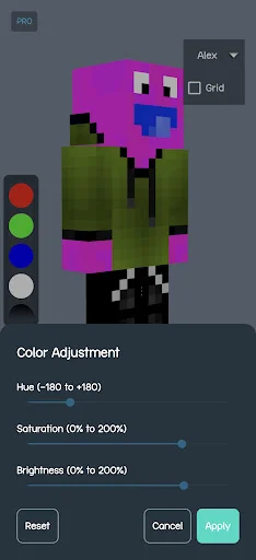 Minecraft-এর জন্য 3D Skin Editor ডাউনলোড করুন – সেরা মোবাইল স্কিন এডিটর - Screenshot 3
