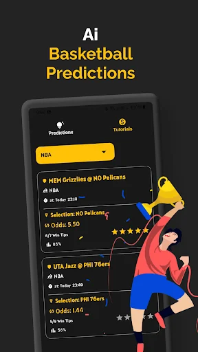 Basketball Predictions ডাউনলোড করুন – AI ভিত্তিক সেরা বাস্কেটবল টিপস - Screenshot 2