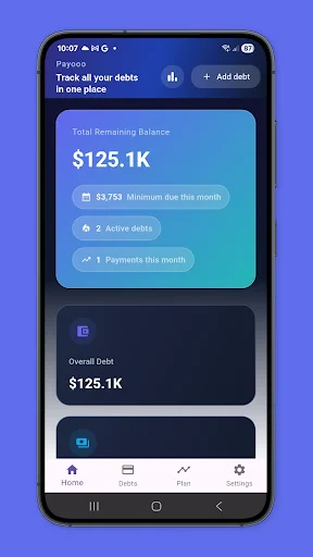 Payooo: Debt Payoff Planner ডাউনলোড করুন – ঋণ পরিশোধের সেরা উপায় - Screenshot 1