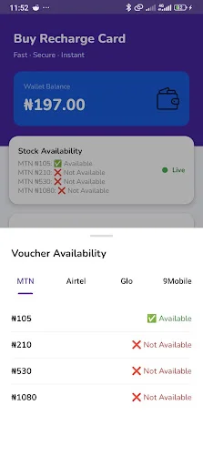 MTN & Airtel Recharge Cards NG ডাউনলোড করুন – দ্রুত রিচার্জ পিন - Screenshot 4